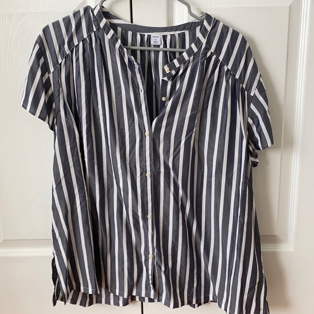 Striped button up